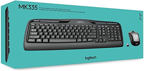 Logitech MK335 Quiet Wireless Keyboard and Mouse Combo - Black/Silver Keyboard and Mouse Combo Wireless, Ambidextrous — view 7