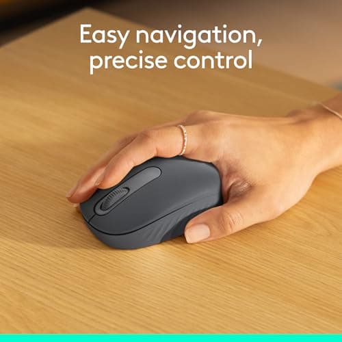 Logitech M196 Bluetooth Wireless Mouse, Compact and Portable Mouse for Laptops, Tablets and More, 12-Month Battery, Smooth Tracking, Compatible with PC and Mac, Windows and macOS - Graphite — view 4
