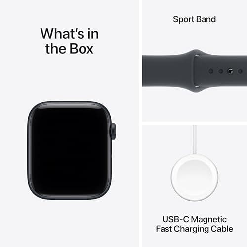 Apple Watch SE 3 [GPS 40mm] Smartwatch with Midnight Case with Midnight Sport Band. Fitness and Sleep Trackers, Heart Rate Monitor, Always-On Display, Water-Resistant — view 3