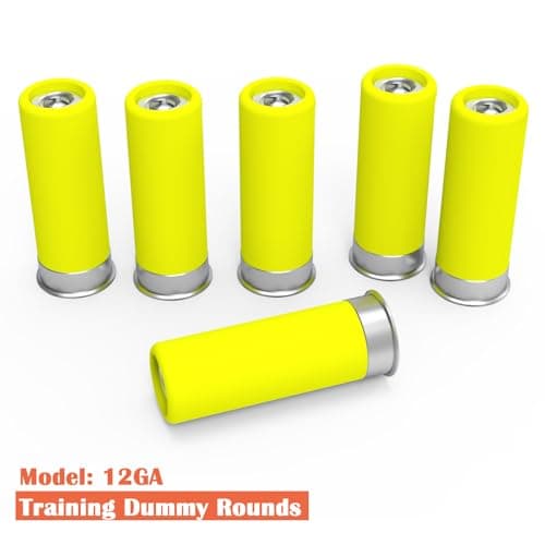 Bayattoo 12GA Safety Practice Rounds Action Trainer Dummy Round Dry Fire Training Snap Cap (6pk) — view 4