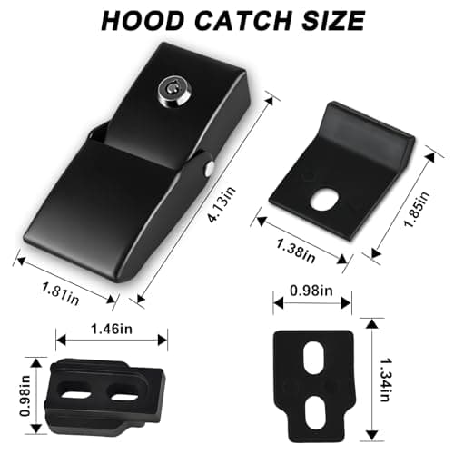 MuRealy 2Pcs Hood Latches for Wrangler JK JKU JT