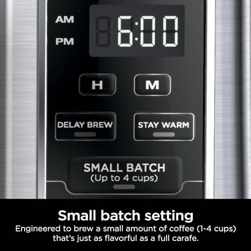 Ninja 12-Cup Programmable Coffee Brewer, 2 Brew Styles, Adjustable Warm Plate, 60oz Water Reservoir, Delay Brew - Black/Stainless Steel — view 3