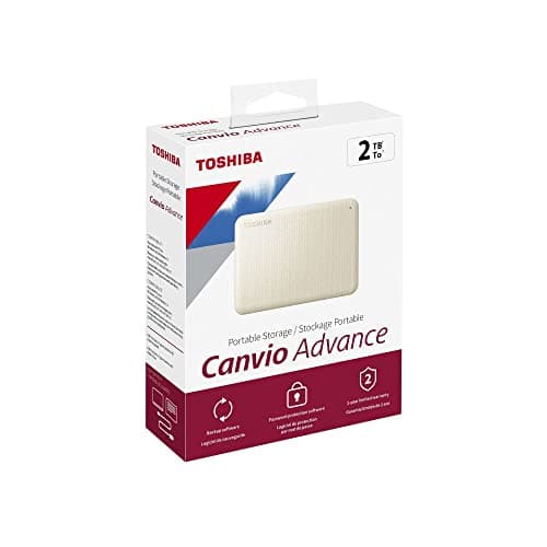 Toshiba Canvio Advance 2TB Portable External Hard Drive USB 3.0, White - HDTCA20XW3AA — view 10