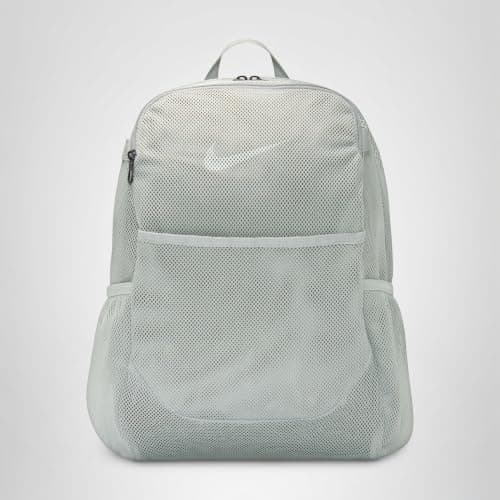 Nike Brasilia Mesh Backpack, Light Smoke Grey/Light Smoke Grey/White, MISC — view 5