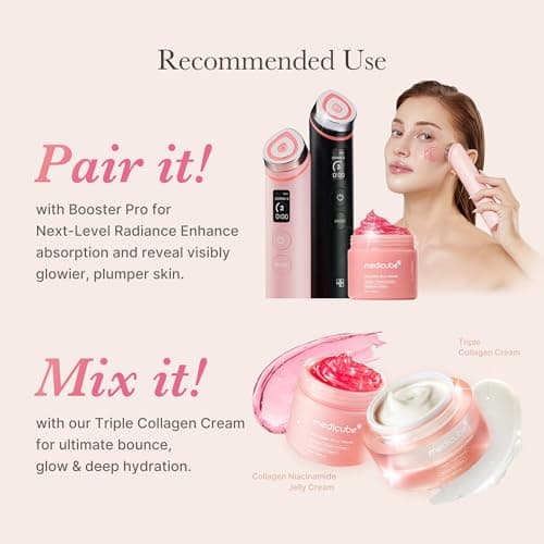 medicube Jelly Cream with Collagen, Niacinamide | Freeze-Dried Hydrolyzed Collagen for Skin Barrier Hydration & 24H Glow | Plumper, Firmer looking skin | 3.71 fl.oz — view 5