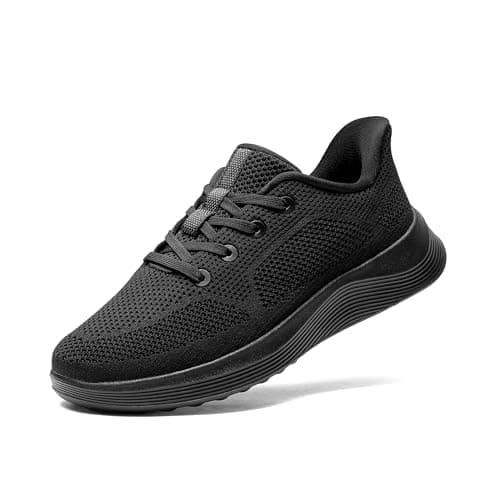 Bruno Marc Men's Slip on Walking Shoes Lightweight Breathable Comfortable Casual Sneakers,Size 10,All Black,SBWA26002M