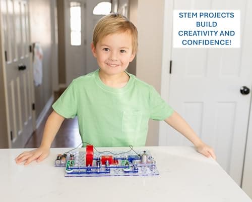 Snap Circuits Jr. SC-100 Electronics Exploration Kit, Over 100 Projects, Full Color Project Manual, 28 Parts, STEM Educational Toy for Kids 8 + — view 2