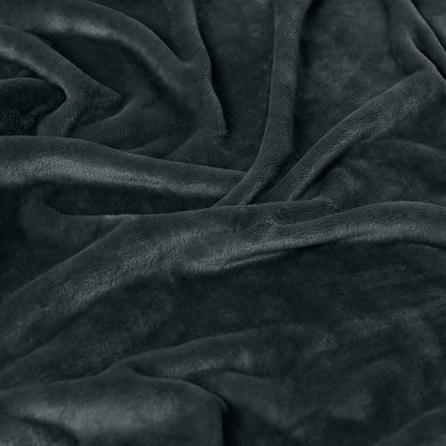 Americanflat 50x60 Fleece Throw Blanket - Soft and Breathable Throw Blanket for Couch, Bed, Chair - Fleece Blankets Perfect for Home, Bedroom, or Outdoor Use - Gray — view 2