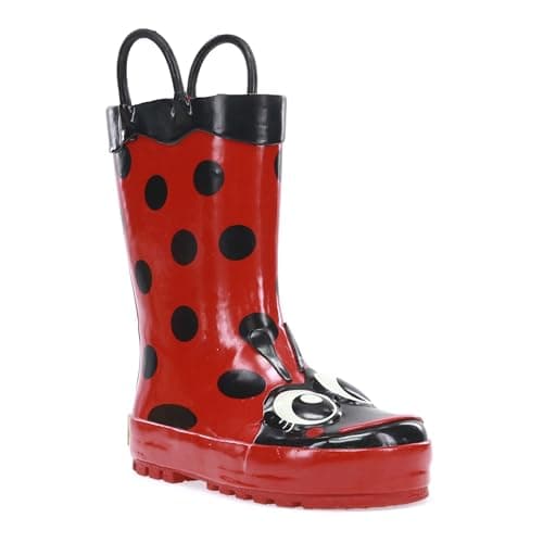 Western Chief girls Western Chief Kids Ladybug Rain boots, Lucy the Ladybu, 10 Toddler US