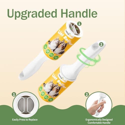 Extra Sticky Lint Roller for Pet Hairs 100 Sheets Lint Rollers with Reinforced 1 Handles and Tough Paper — view 2