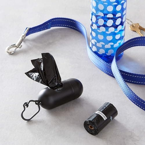 Amazon Basics Dog Poop Bags with Dispenser, 600 Count, Enhanced for Guaranteed Leakproof, Unscented, Includes Leash Clip — view 5