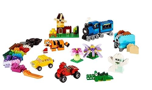 LEGO Classic Medium Creative Brick Box 10696 Building Toy Set - Featuring Storage, Includes Train, Car, and a Tiger Figure, and Playset for Kids, Boys, and Girls Ages 4-99 — view 4