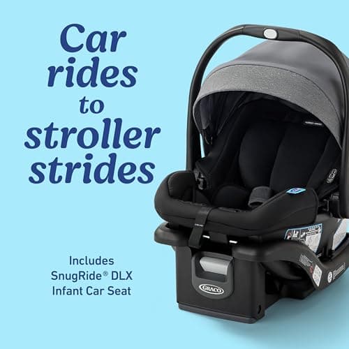 Graco Modes Nest Travel System, 3-in-1 Modular Carseat Stroller Combo, Includes the SnugRide DLX Infant Car Seat and Baby Stroller, Adjustable Slide2Me Car Seat Carrier to Toddler Stroller, Sullivan — view 4
