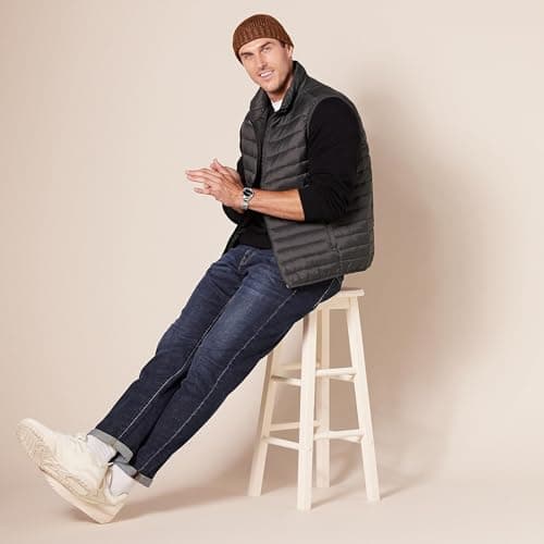 Amazon Essentials Men's Standard Slim-Fit Stretch Jean, Dark Vintage, 31W x 34L — view 7
