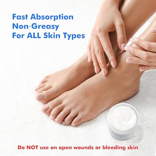 Ebanel Urea Cream 40% plus Salicylic Acid 2%, Foot Cream for Dry Cracked Heels Feet Knees Elbows Hands, Foot Dead Skin Cuticle Callus Remover Toenail Softener, Keratolytic Skin Barrier Repair — view 5