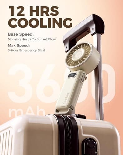 Diveblues Portable Handheld Fan D6036 Cream — view 7