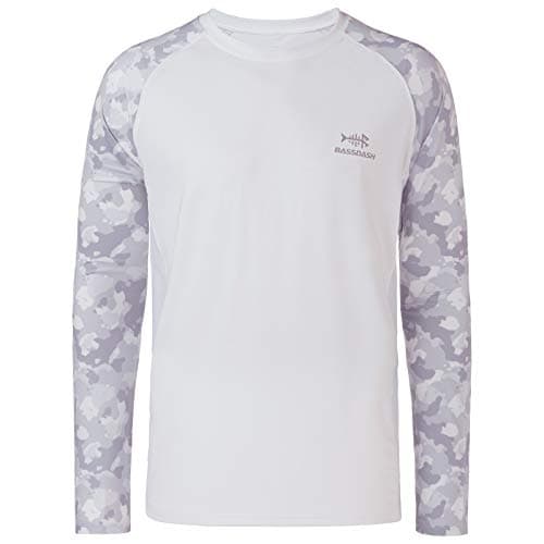 Bassdash UPF 50 Fishing Tee for Men Camo Long Sleeve Shirt Quick Dry Sweatshirts