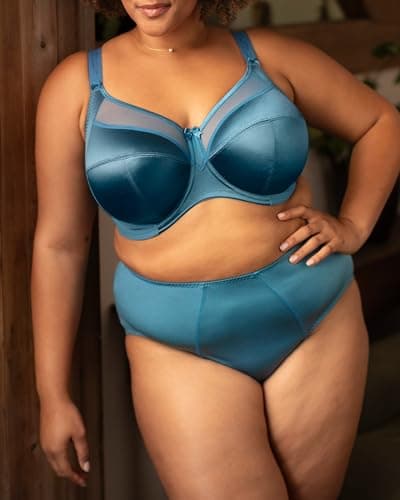 GODDESS Women's Keira Underwire Banded Bra Mediterranean Blue — view 3