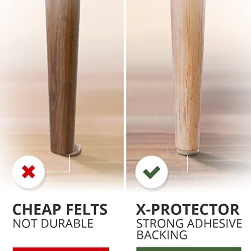 Felt Furniture Pads X-PROTECTOR 133 PCS Premium Furniture Pads - Felt Pads Furniture Feet Best Wood Floor Protectors - Protect Your Hardwood & Laminate Flooring! Brown and Beige — view 2