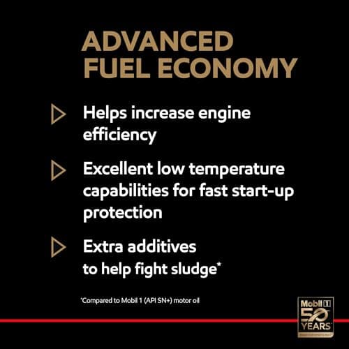 Mobil 1 Advanced Fuel Economy Full Synthetic Motor Oil 0W-20, 5 Quart — view 6
