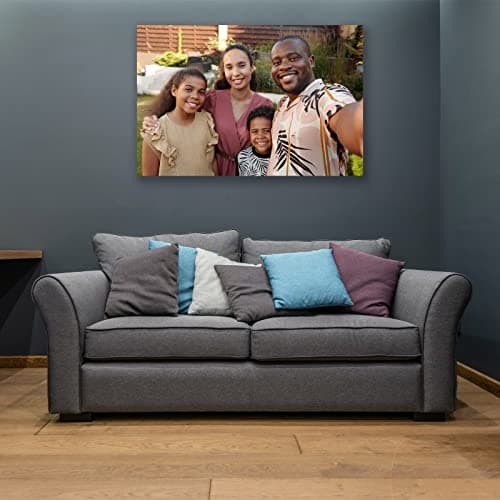 Custom Canvas Prints with Your Photos Framed Canvas Customized Wall Art Personalized Canvas Pictures for Pet/Family Gifts for Mom/Men/Women 8 x 10 — view 5