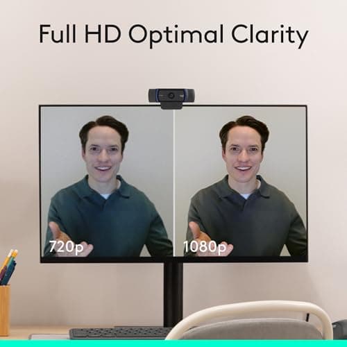 Logitech C920x HD Pro PC Webcam Full 1080p/30fps Video - Black