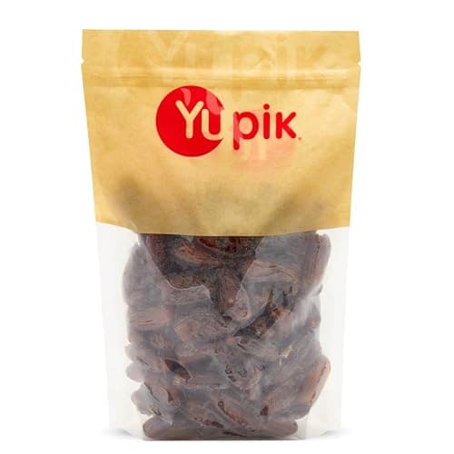 Yupik Pitted Dates, 1 kg, Gluten-Free, Kosher, Vegan, Whole Dried Fruits, No Pits, No Added Sugar, Sulphite-Free, Source of Fiber, Healthy Snacks, Ideal for Baking, Topping & Blended Drinks