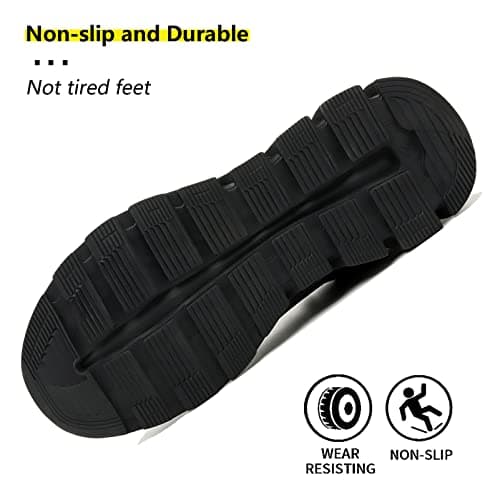 KEXUEJIA Steel Toe Shoes for Men Women Lightweight Industrial & Construction Work Shoes Slip Resistant Puncture Proof Safety Shoes — view 4