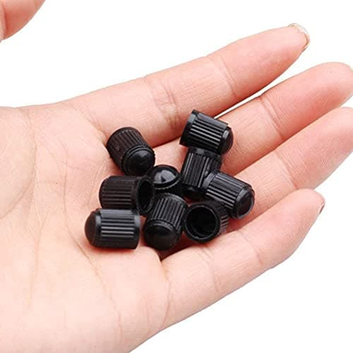 Tire Valve Caps, Universal Stem Covers with O Rubber Ring for Cars, SUV, Bike and Bicycle, Trucks, Motorcycles, Screw-On, Airtight Seal (16pcs/Black) — view 8