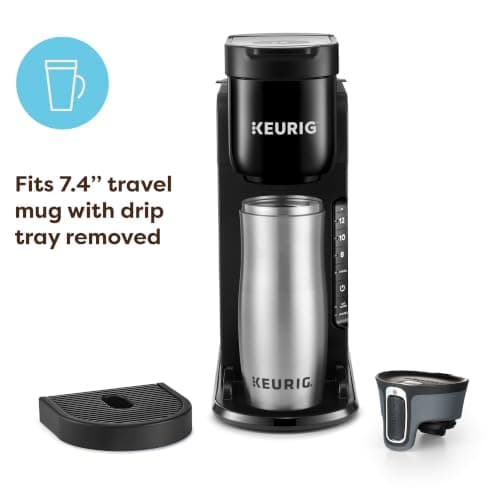 Keurig K-Express Single Serve K-Cup Pod Coffee Maker, 3 Brew Sizes, Strong Button Feature, 42oz Removable Reservoir, Black — view 4