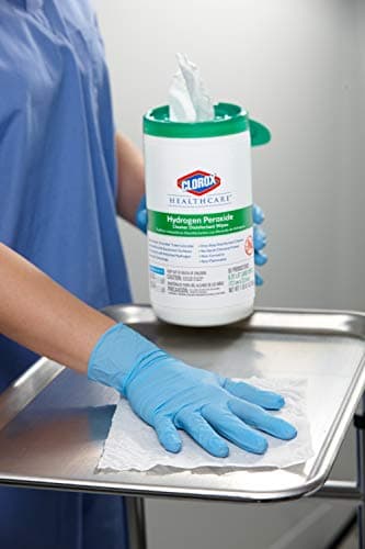 Clorox Healthcare Hydrogen Peroxide Cleaner Disinfectant Wipes, 6.75" x 9", 95 Count (Package May Vary) — view 8
