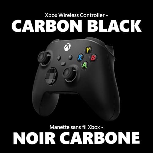 XBOX Core Wireless Gaming Controller – Carbon Black for Series X|S, One, Windows PC, Android, and iOS