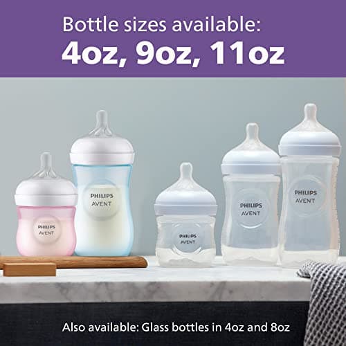 Philips Avent Natural Baby Bottles with Natural Response Nipples (Medium Flow, Flow 3), 9oz, 4-Pack, SCY903/04 — view 9