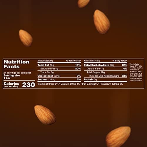 SNICKERS Candy Almond Milk Chocolate Bars Bulk Pack, 1.76 oz Bars (Pack of 24)