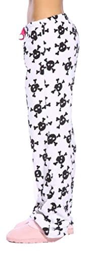 Just Love Women's Plush Pajama Pants - Petite to Plus Size Pajamas,Skulls,Small