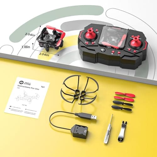 Holy Stone HS190 Foldable Mini Nano RC Drone for Kids Gift Portable Pocket Quadcopter with Altitude Hold 3D Flips and Headless Mode Easy to Fly for Beginners — view 6
