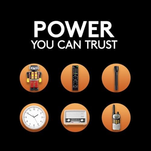 Duracell Coppertop 9V Battery, 6 Count (Pack of 1), 9 Volt with Long-Lasting Power, All-Purpose Alkaline 9V Battery for Household and Office Devices — view 4