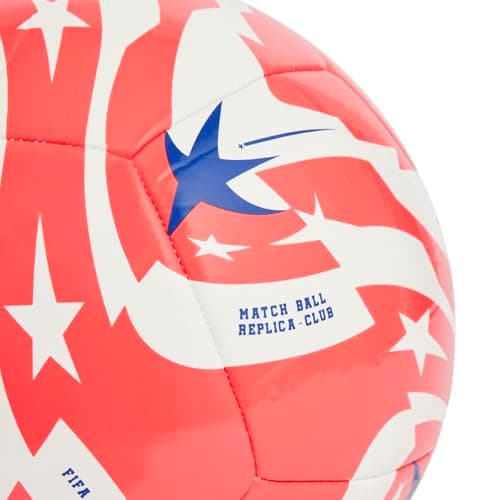 Adidas Unisex-Adult FIFA Club World Cup Club Soccer Ball,White/Lucid Red/Power Blue/Black,3 — view 2