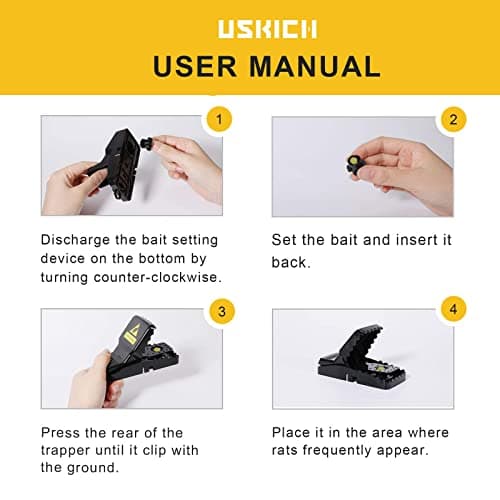 6 Pack Mouse Traps Indoor for Home,Mice Traps for House,Reusable Mouse Trap That Work,Small Mice Catchers for Home Indoor, Quick Set Mousetraps Effective — view 4