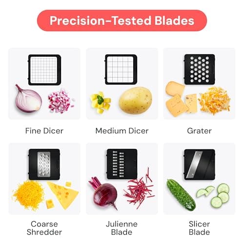 Fullstar Pro Core - Vegetable Chopper & Mandoline Slicer - 6 Blades — view 3