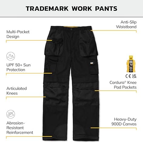 Caterpillar Men's Trademark Pant (Regular and Big & Tall Sizes), Black, 32W x 32L — view 2