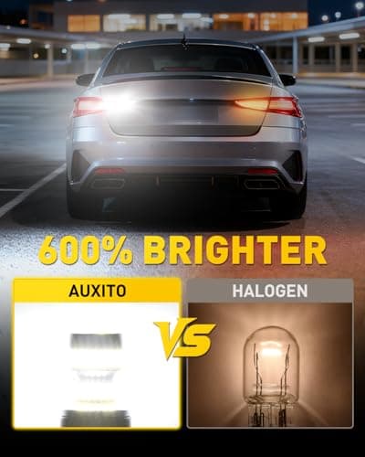 AUXITO 912 921 LED Bulb Reverse Light Bulbs, 600% Ultra Bright White, Non-polarity 906 W16W T15 921 LED Bulb Direct Back Up Parking Light Replacement Lamp, Pack of 2 — view 2