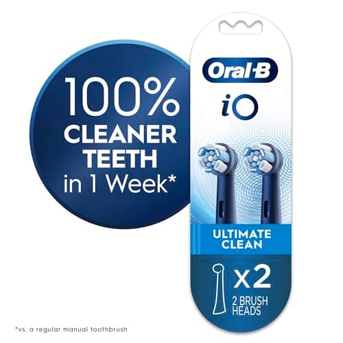Oral-B iO Genuine Ultimate Clean Replacement Brush Heads, Black, 2ct Refills, 6 Month Supply, Compatible Exclusively with Oral-B iO Electric Toothbrushes, Not Compatible with any Other Series Including: Pro, Vitality, Smart, or Genius — view 6