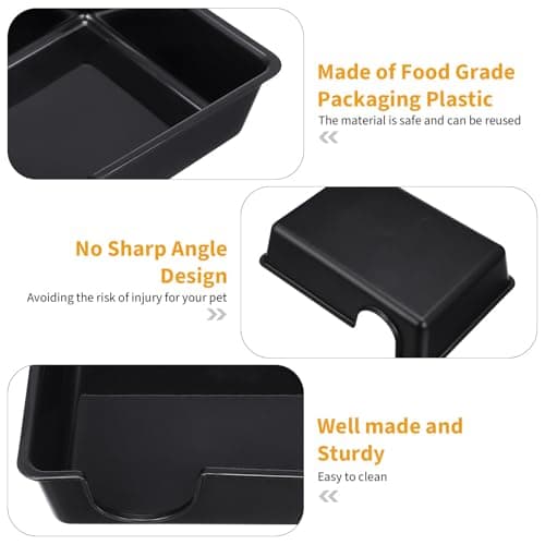 Toddmomy Reptile Hide Box - Reptile Hideouts Snake Hiding Shelter, Provides Security and Safety, Easy to Clean, for Snakes Lizards Amphibians, 9.4" x 6.8" x 2.4" — view 5