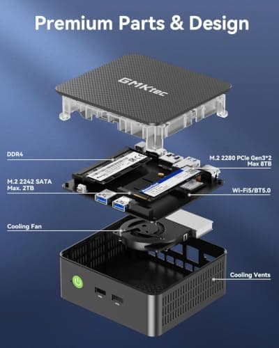 GMKtec G3S Mini PC Intel N95 Processor (Up to 3.4GHz) 8GB RAM 256GB M.2 SSD — view 5