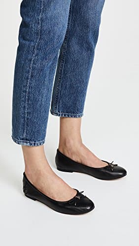 Sam Edelman Women's Felicia Ballet Flat, Black Leather, 7 Medium US