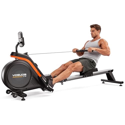 YOSUDA PRO Magnetic Rowing Machine for Home Use-Foldable Rower with 400lbs Weight Capacity and 16 Level Resistance