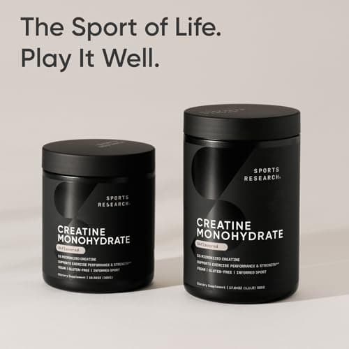 Sports Research Creatine Monohydrate - Gain Lean Muscle, Improve Performance and Strength and Support Workout Recovery* - 5 g Micronized Creatine - 17.64 oz — view 5