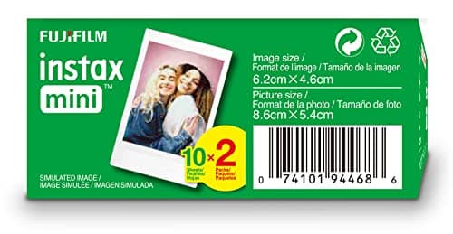 FUJIFILM Instax Mini Instant Film Twin Pack (White), 20 Photos — view 3