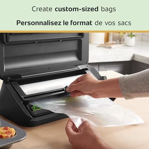 FoodSaver Custom Length Vacuum Sealer Bags Multipack, 5 Count Rolls for Airtight Food Storage and Sous Vide - Compatible with FoodSaver, 8 (2 Pack) and 11 (3 Pack) — view 3